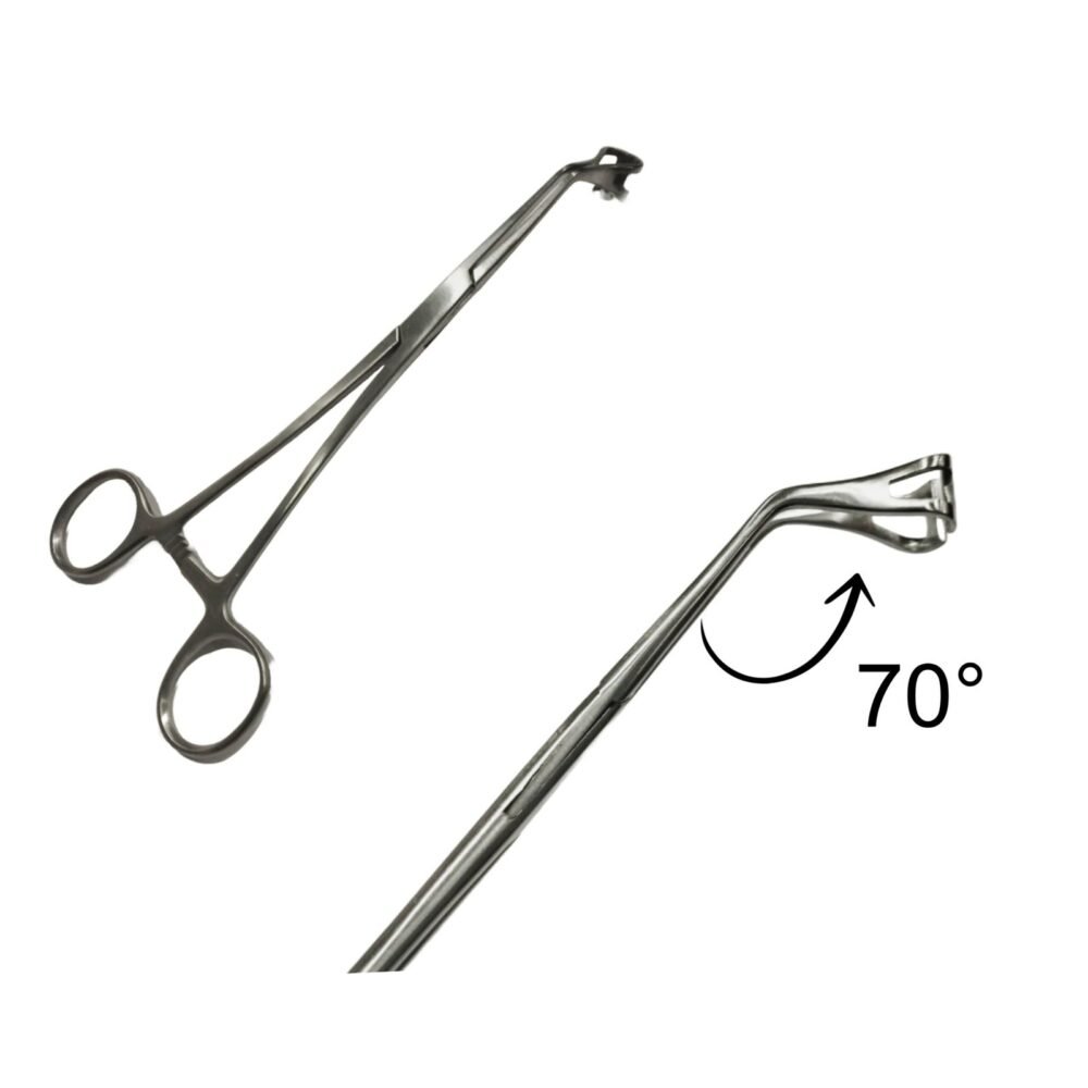 Babcock Tissue Forceps (Newly designed by Dr. O. P. Bhandari) 7 inch