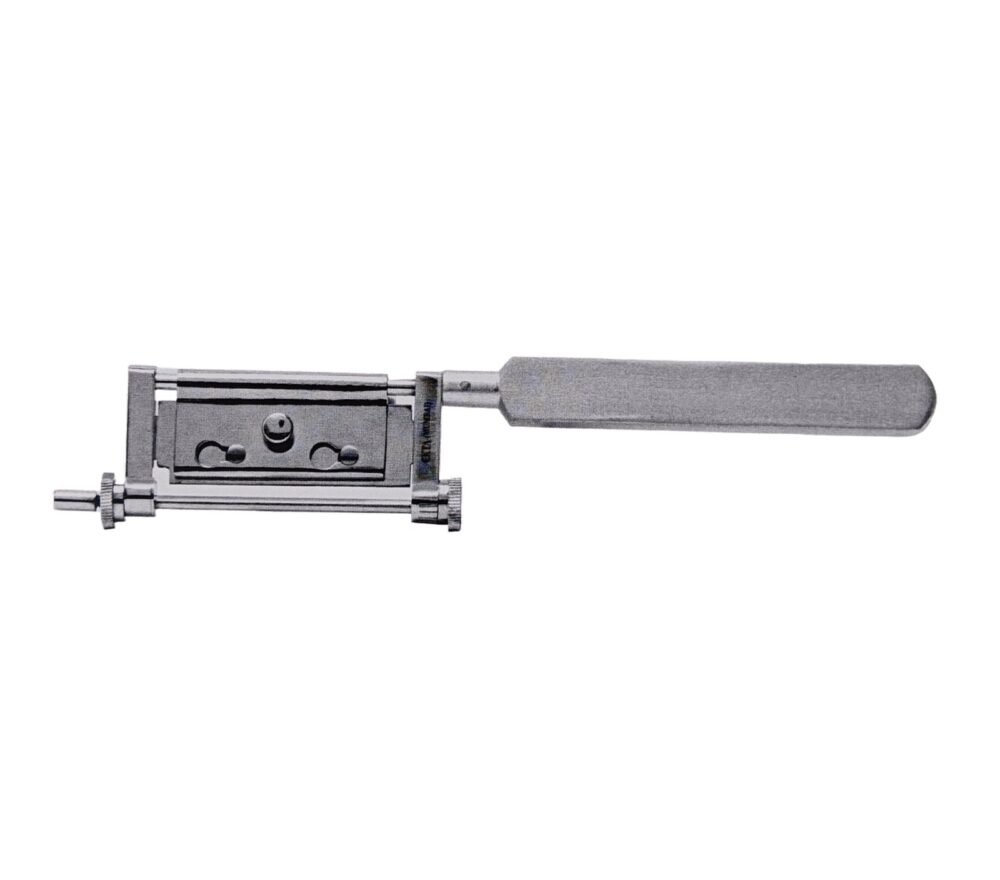 Small Silver Skin Grafting Handle (Razor Blade Fitting) With Graft Adjustment.