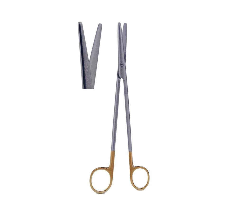Straight Metzenbaum Scissor TC with tungsten carbide jaws