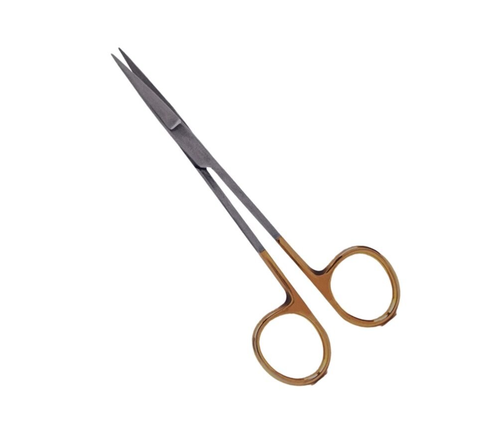 6" Inch Straight Pointed Tip Fine Scissor T/C With Tungsten Carbide Jaws